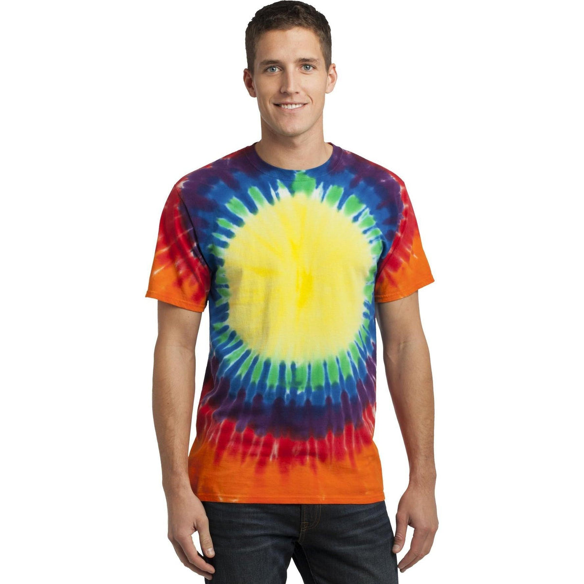 no-logo Port & Company Window Tie-Dye Tee-Regular-Port & Company-Thread Logic