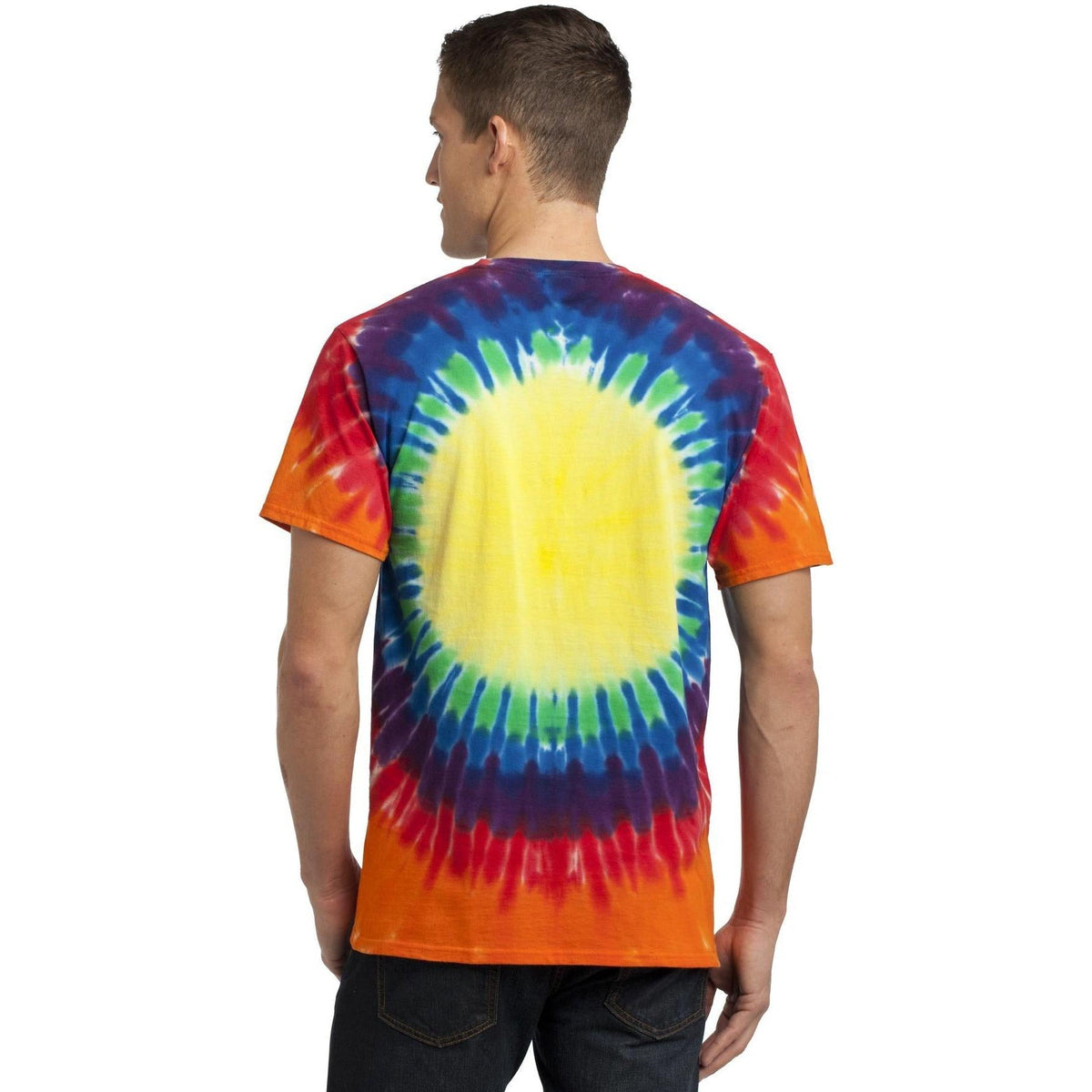 no-logo Port & Company Window Tie-Dye Tee-Regular-Port & Company-Thread Logic