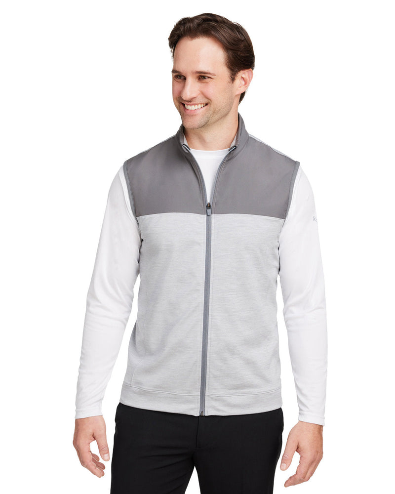 no-logo Puma Cloudspun Colorblock Vest-Outerwear-Puma Golf-Dark Grey/Grey-S-Thread Logic