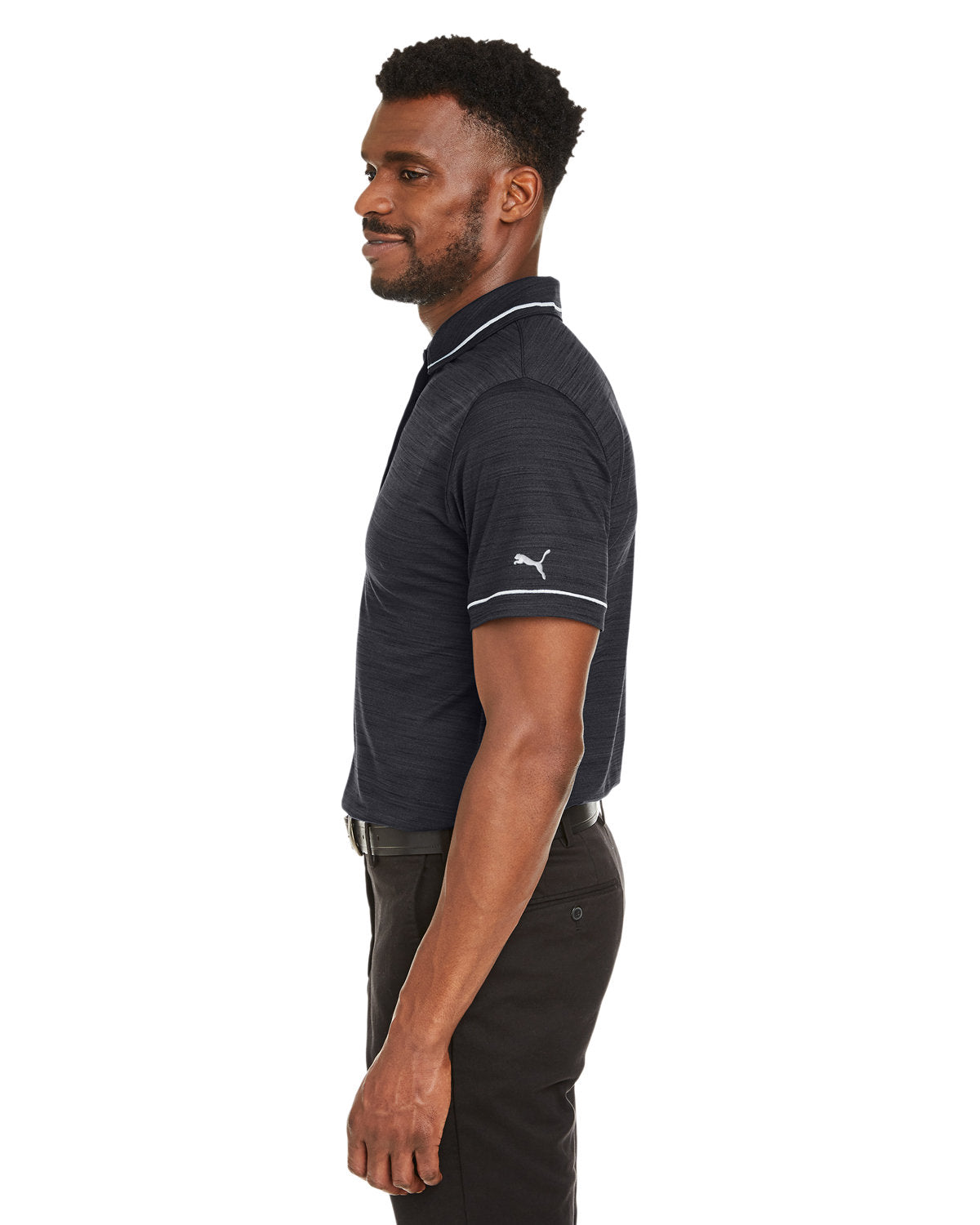 no-logo Puma Cloudspun Heather Monarch Polo-Men's Jackets-Puma Golf-Thread Logic