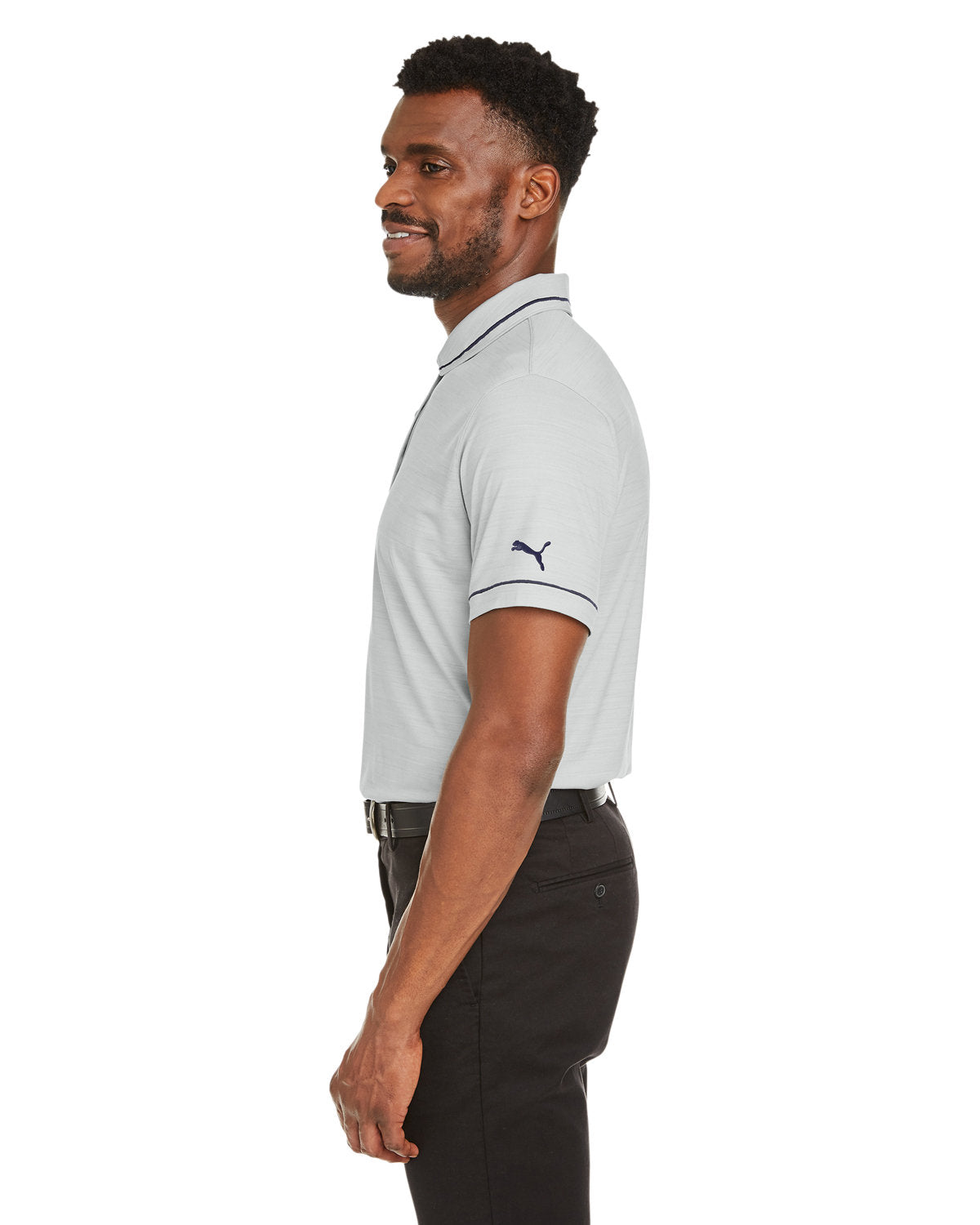 no-logo Puma Cloudspun Heather Monarch Polo-Men's Jackets-Puma Golf-Thread Logic