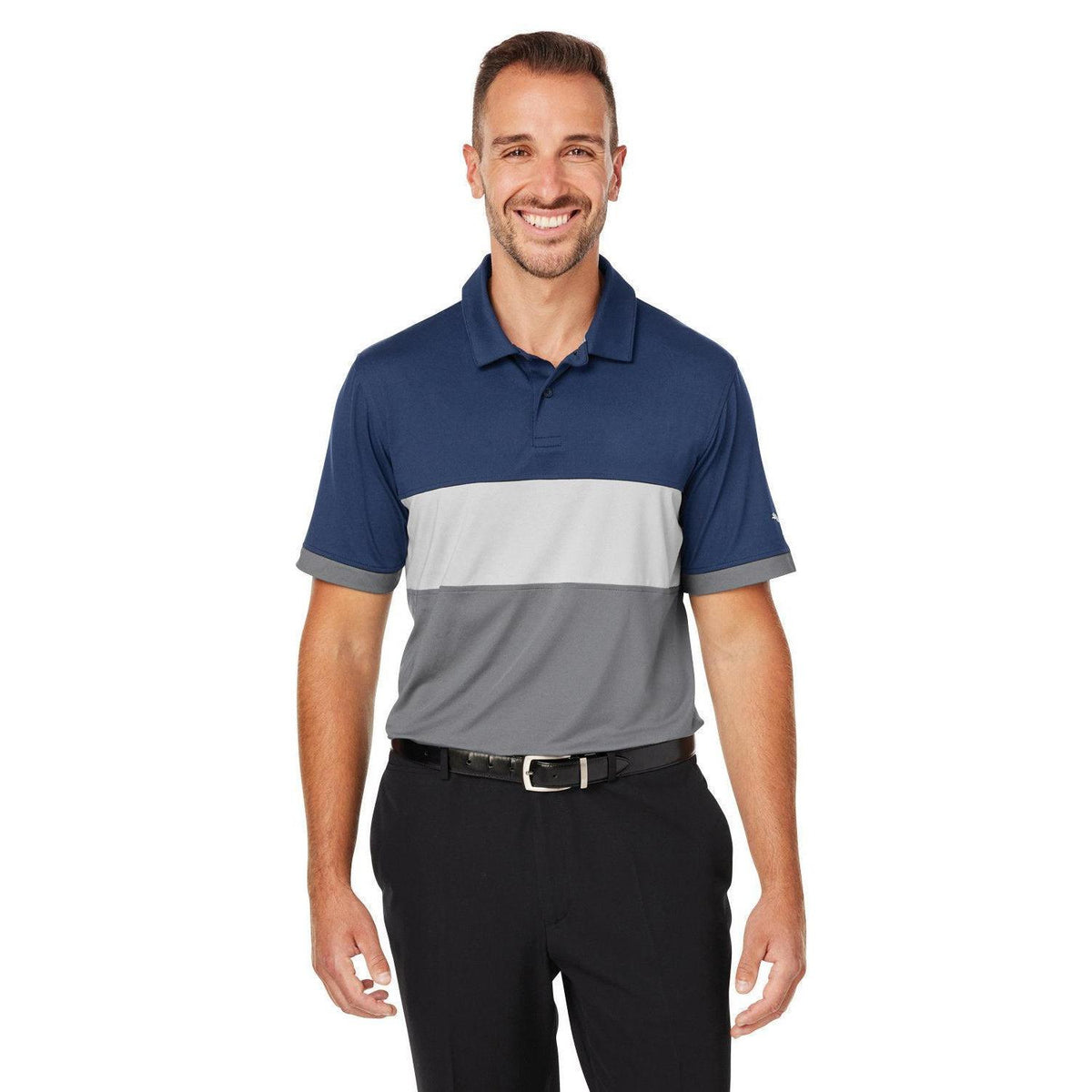 no-logo  Puma Cloudspun Highway Polo-Polos-Puma-Navy/Grey-S-Thread Logic