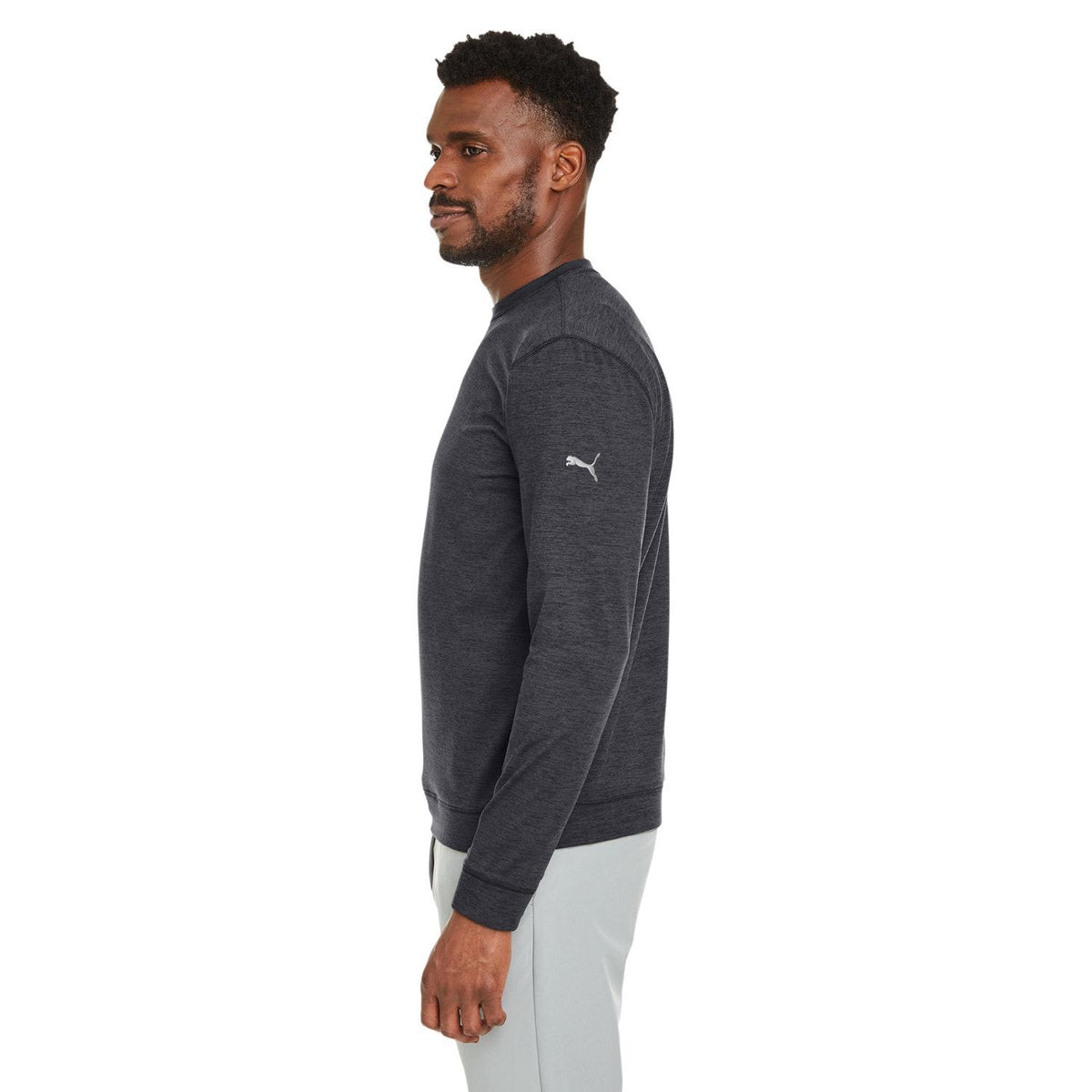 no-logo Puma Cloudspun Long-Sleeve Crew T-Shirt-Men's T Shirts-Puma Golf-Thread Logic