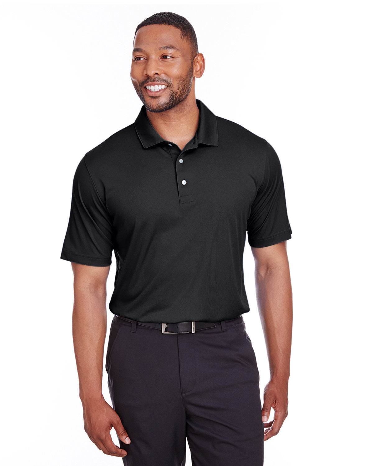 Puma Icon Golf Polo-Polos-Puma Golf-Puma Black-S-Thread Logic