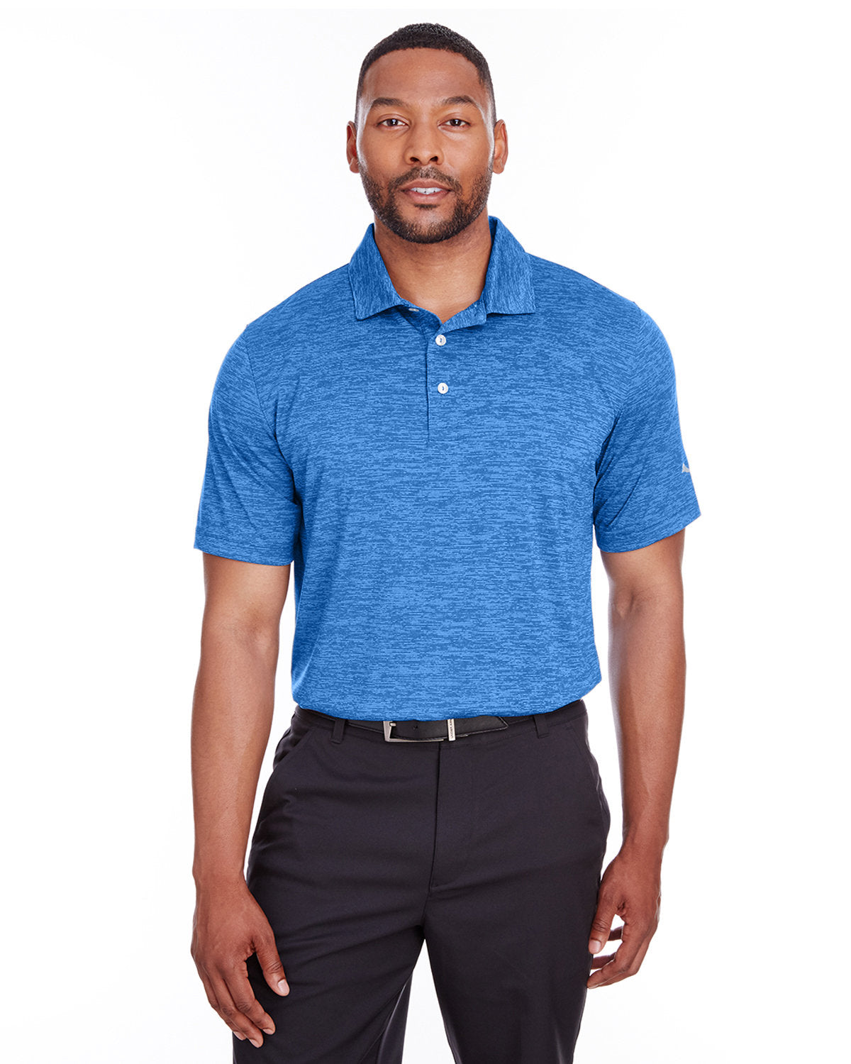 Puma Icon Heather Polo-Polos-Puma Golf-Lapis Blue-S-Thread Logic
