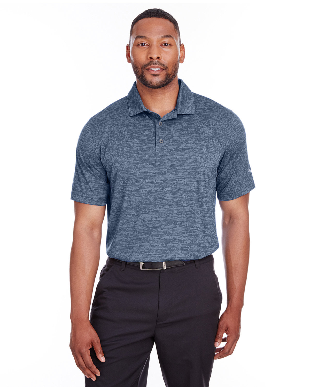 Puma Icon Heather Polo-Polos-Puma Golf-Peacoat-S-Thread Logic
