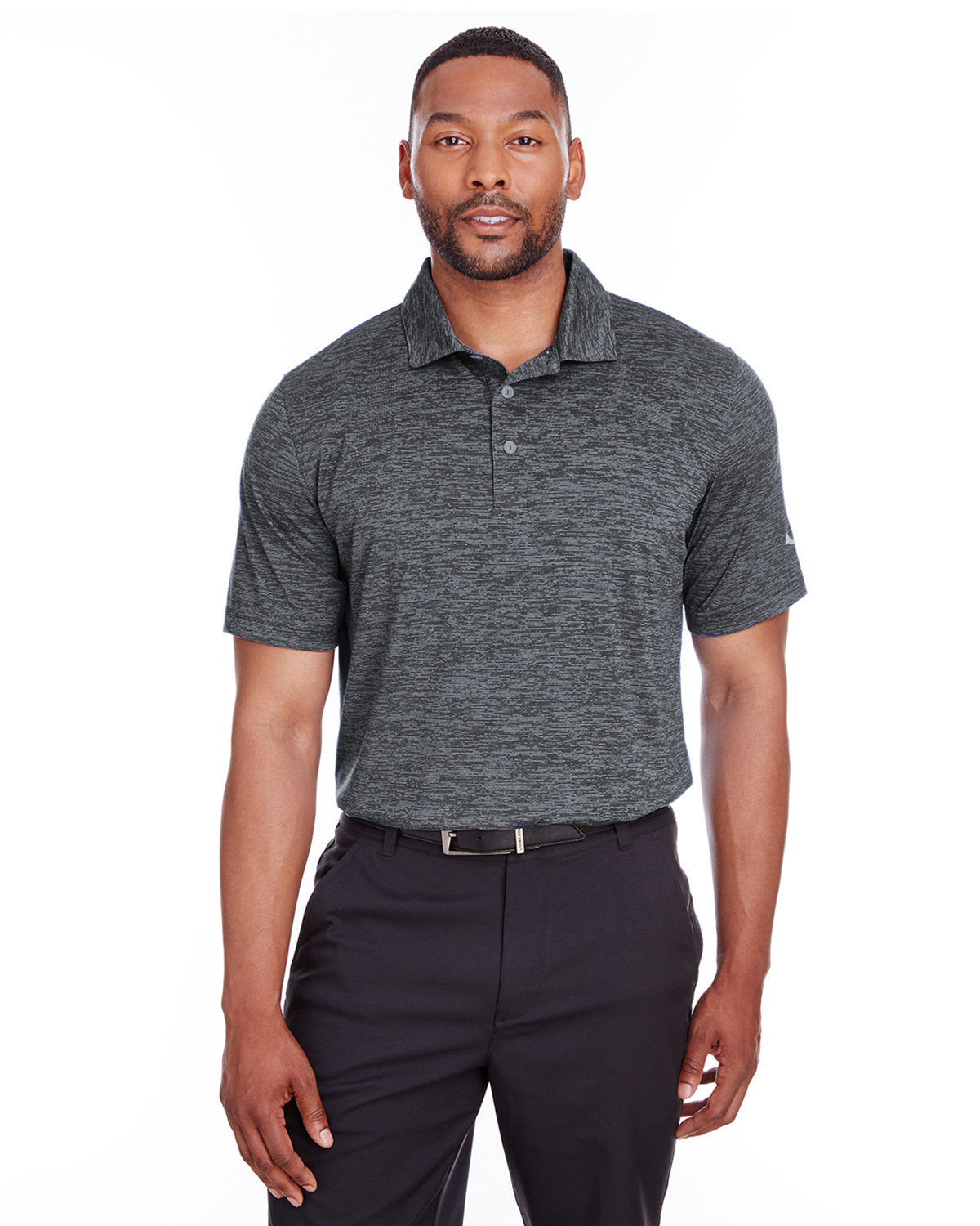 Puma Icon Heather Polo-Polos-Puma Golf-Puma Black-S-Thread Logic