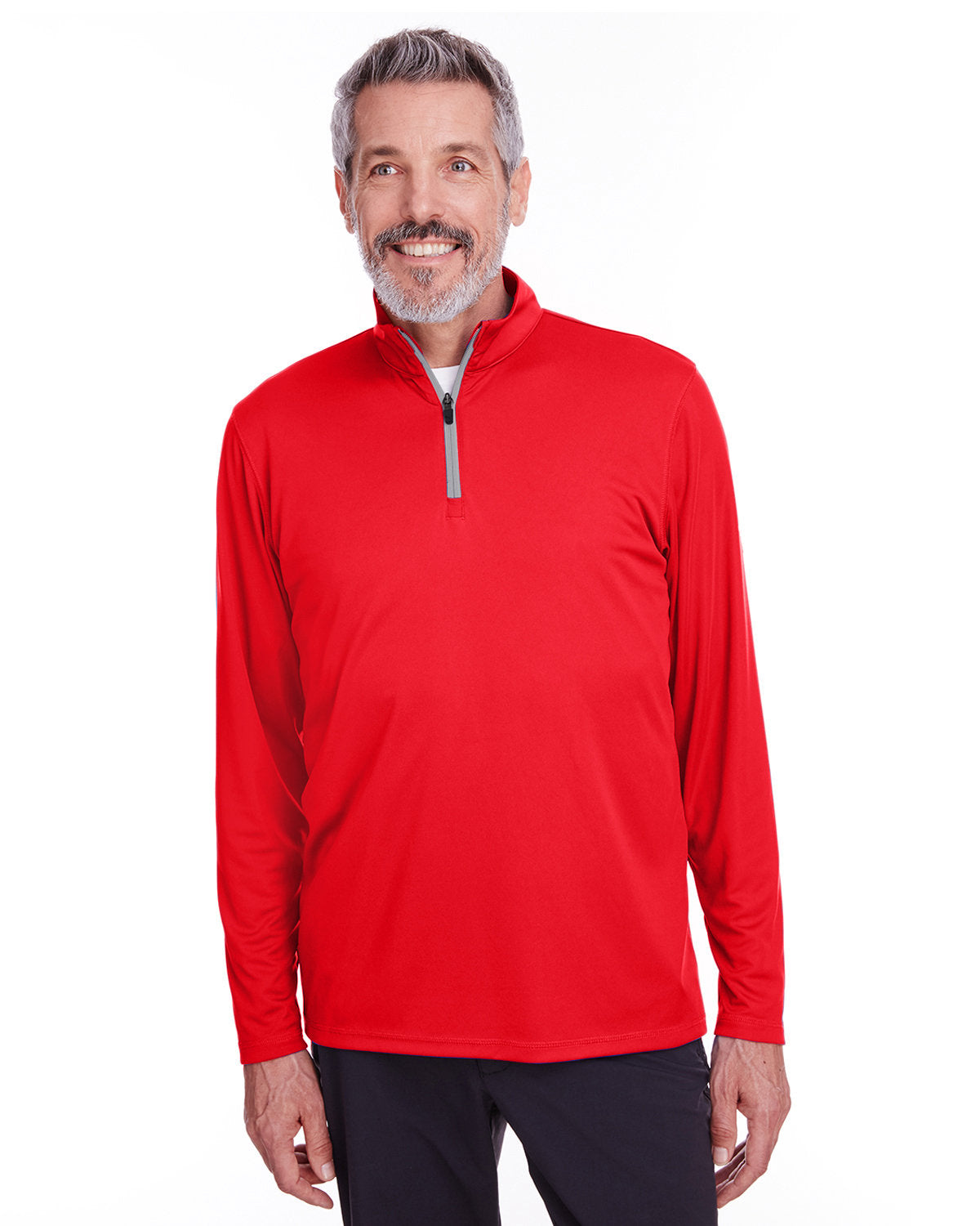 no-logo Puma Icon Quarter-Zip-Knits and Layering-Puma Golf-High Risk Red-S-Thread Logic
