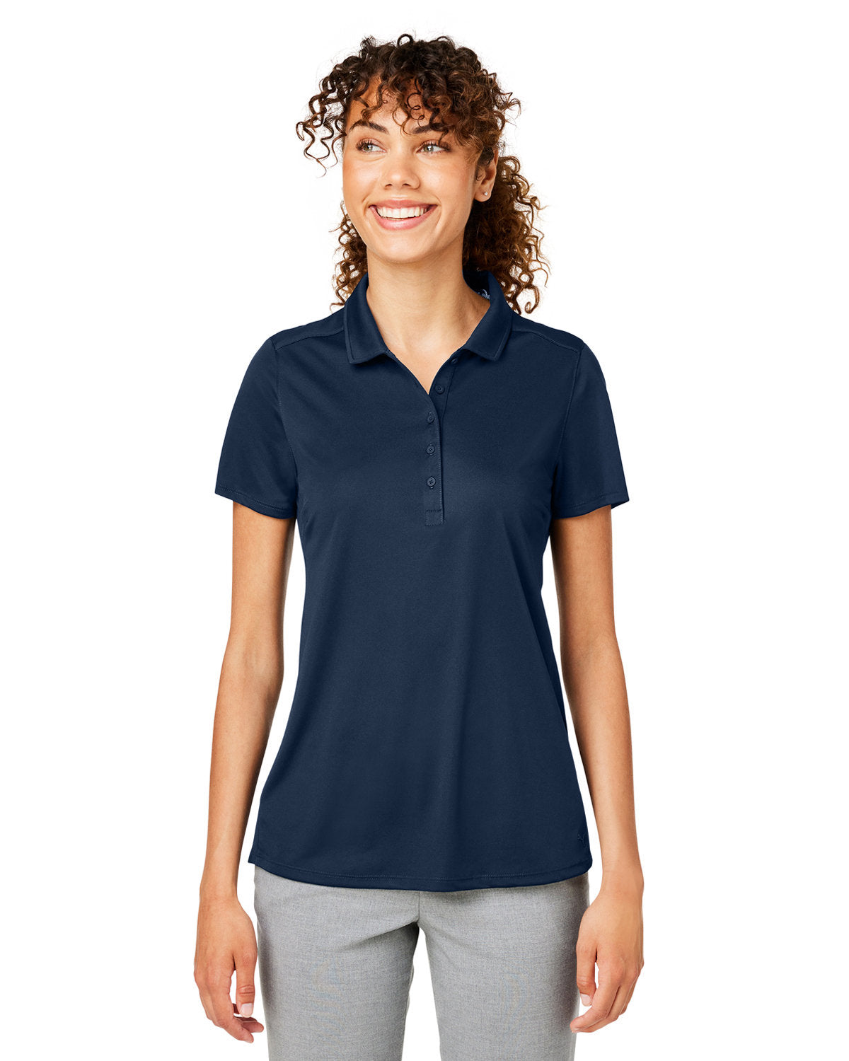  Puma Ladies Gamer Golf Polo-Polos-Puma-Navy Blazer-S-Thread Logic