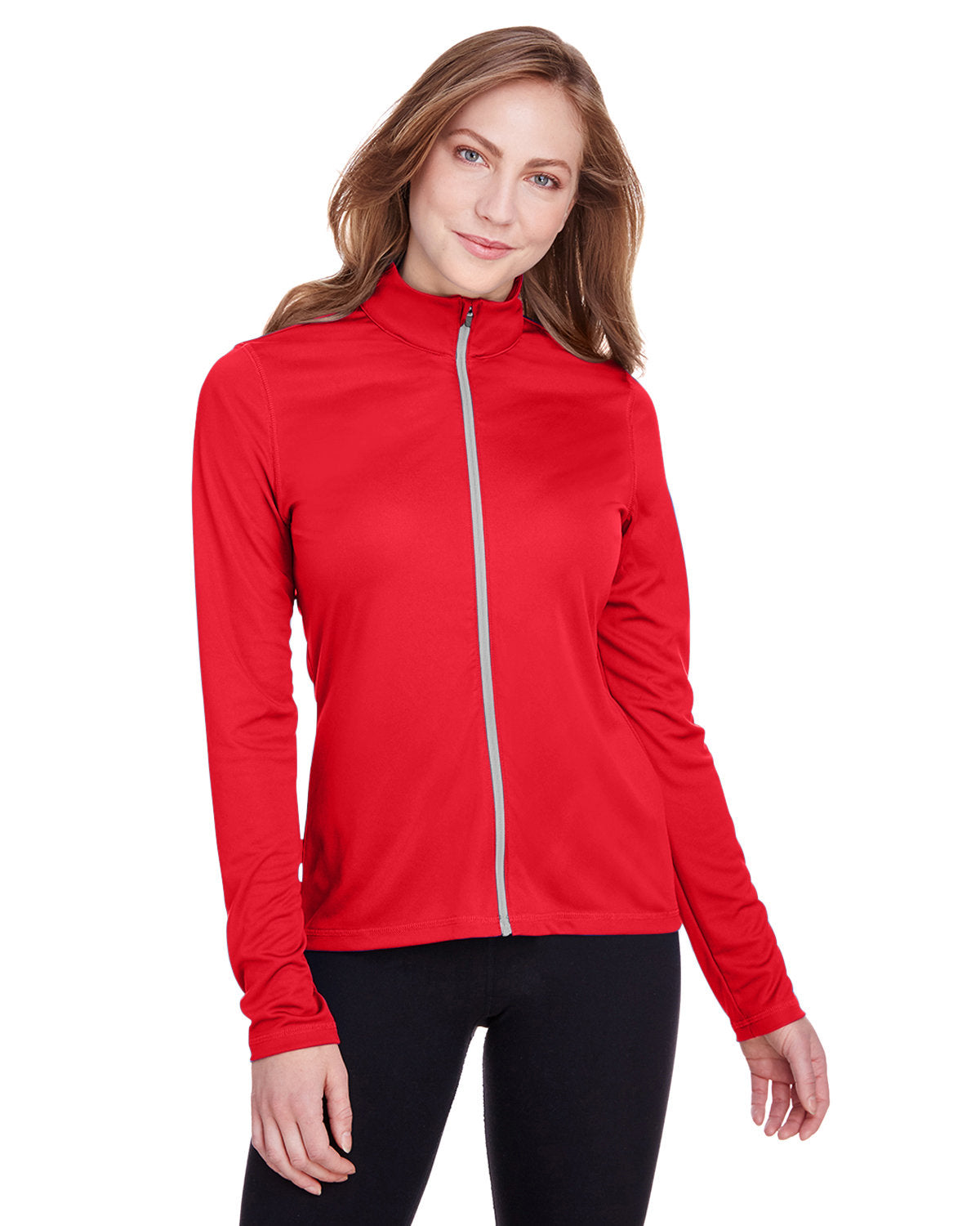 no-logo Puma Ladies Icon Full-Zip-Knits and Layering-Puma Golf-High Risk Red-XS-Thread Logic