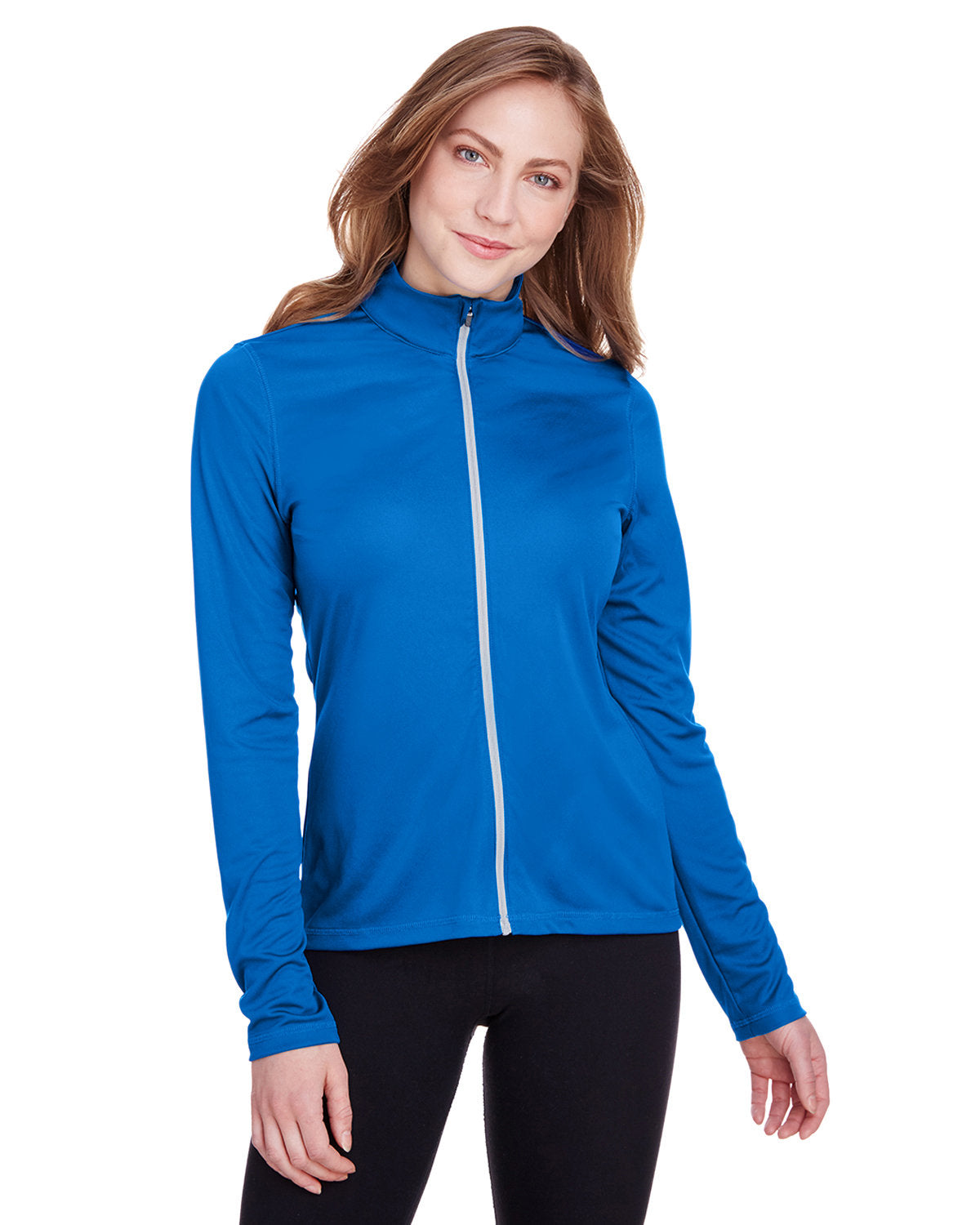 no-logo Puma Ladies Icon Full-Zip-Knits and Layering-Puma Golf-Lapis Blue-XS-Thread Logic
