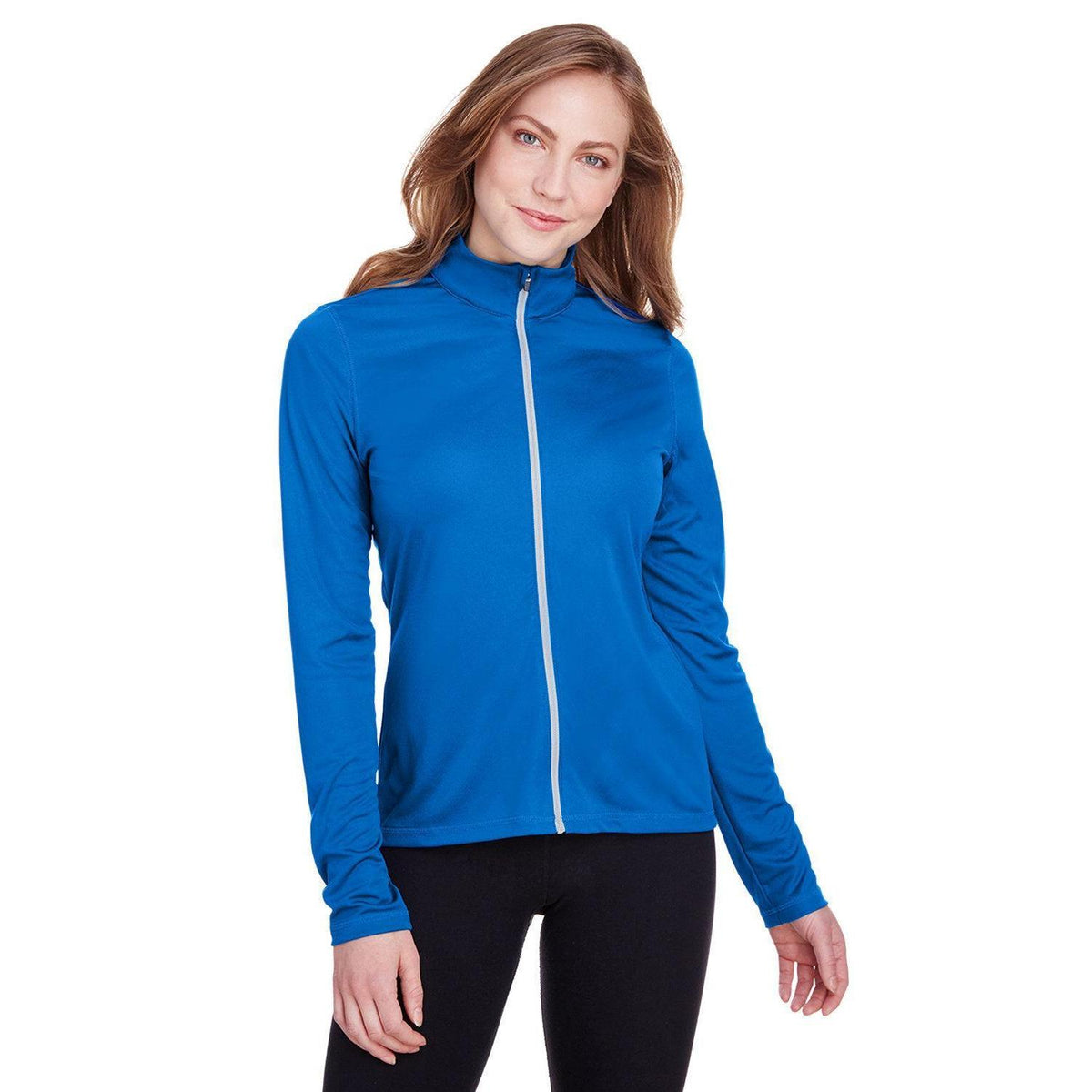 no-logo Puma Ladies Icon Full-Zip-Knits and Layering-Puma Golf-Lapis Blue-XS-Thread Logic