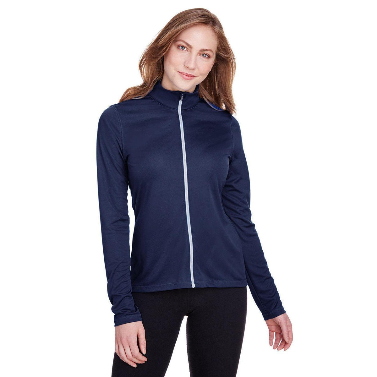no-logo Puma Ladies Icon Full-Zip-Knits and Layering-Puma Golf-Peacoat-XS-Thread Logic