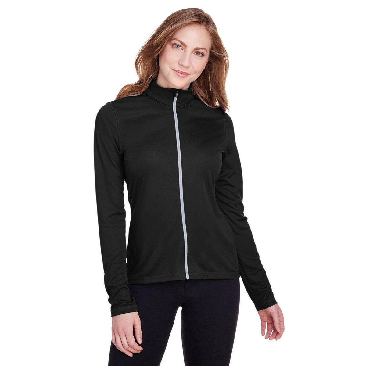 no-logo Puma Ladies Icon Full-Zip-Knits and Layering-Puma Golf-Puma Black-XS-Thread Logic
