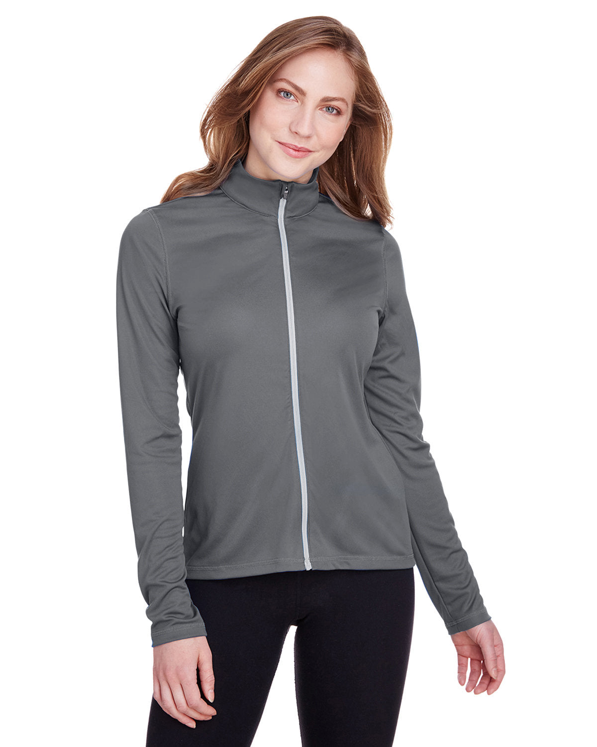 no-logo Puma Ladies Icon Full-Zip-Knits and Layering-Puma Golf-Quiet Shade-XS-Thread Logic