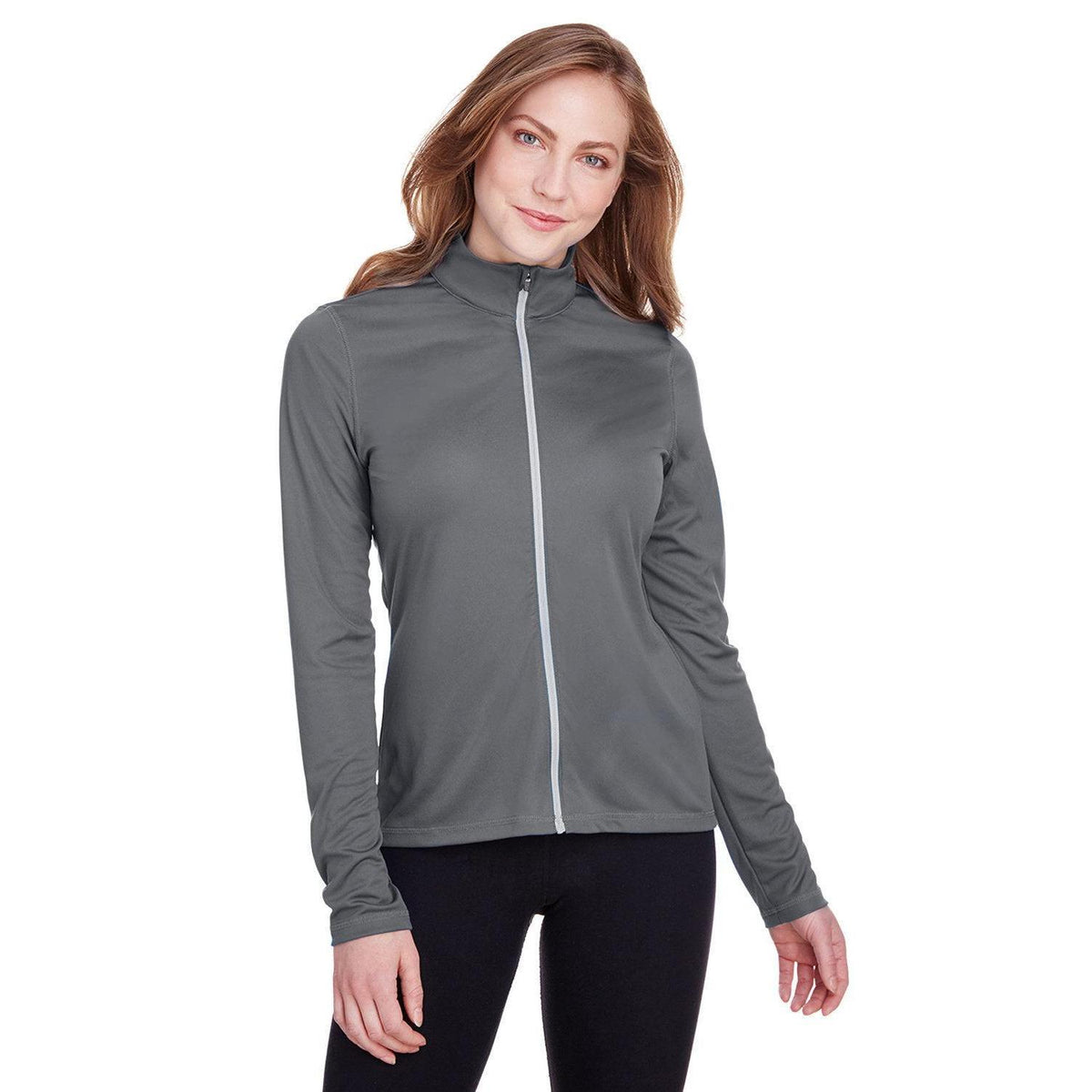 no-logo Puma Ladies Icon Full-Zip-Knits and Layering-Puma Golf-Quiet Shade-XS-Thread Logic