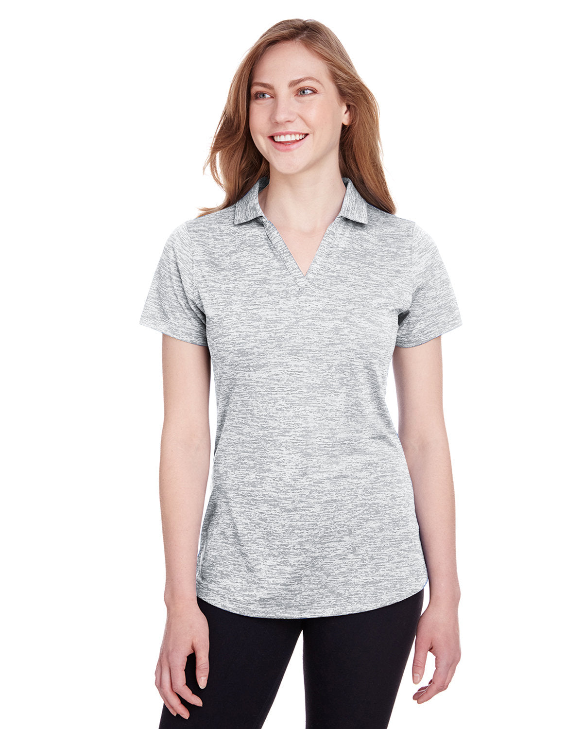 Puma Ladies Icon Heather Polo-Polos-Puma Golf-Bright White-XS-Thread Logic