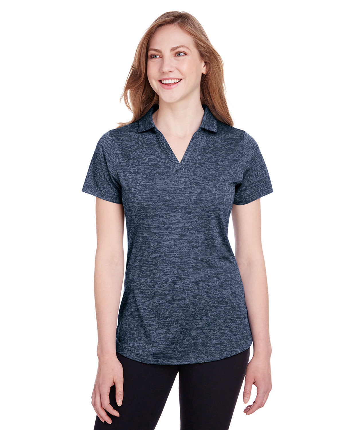 Puma Ladies Icon Heather Polo-Polos-Puma Golf-Peacoat-XS-Thread Logic