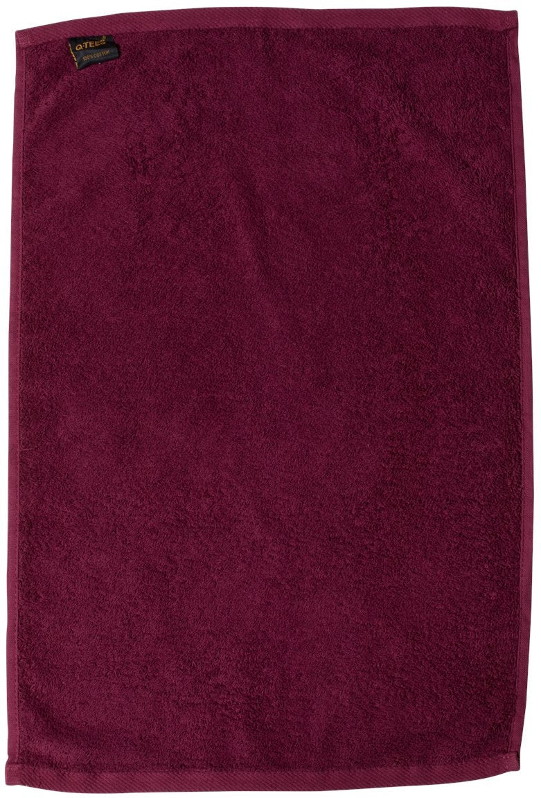 no-logo Q-Tees Deluxe Hemmed Hand Towel-Accessories-Q-Tees-Thread Logic