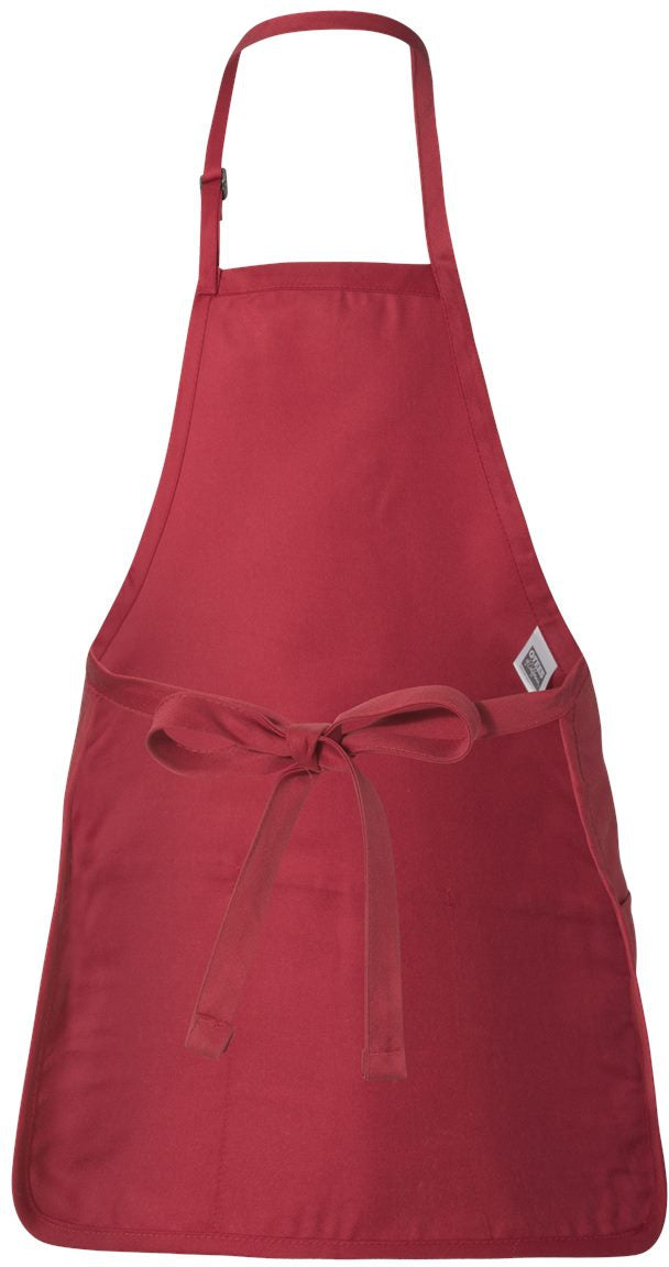 no-logo Q-Tees Full-Length Apron with Pouch Pocket-Accessories-Q-Tees-Thread Logic