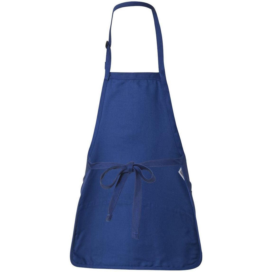 no-logo Q-Tees Full-Length Apron with Pouch Pocket-Accessories-Q-Tees-Thread Logic