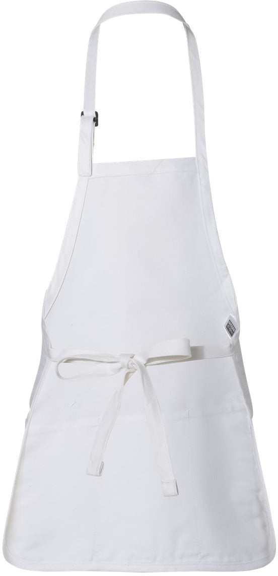 no-logo Q-Tees Full-Length Apron with Pouch Pocket-Accessories-Q-Tees-Thread Logic