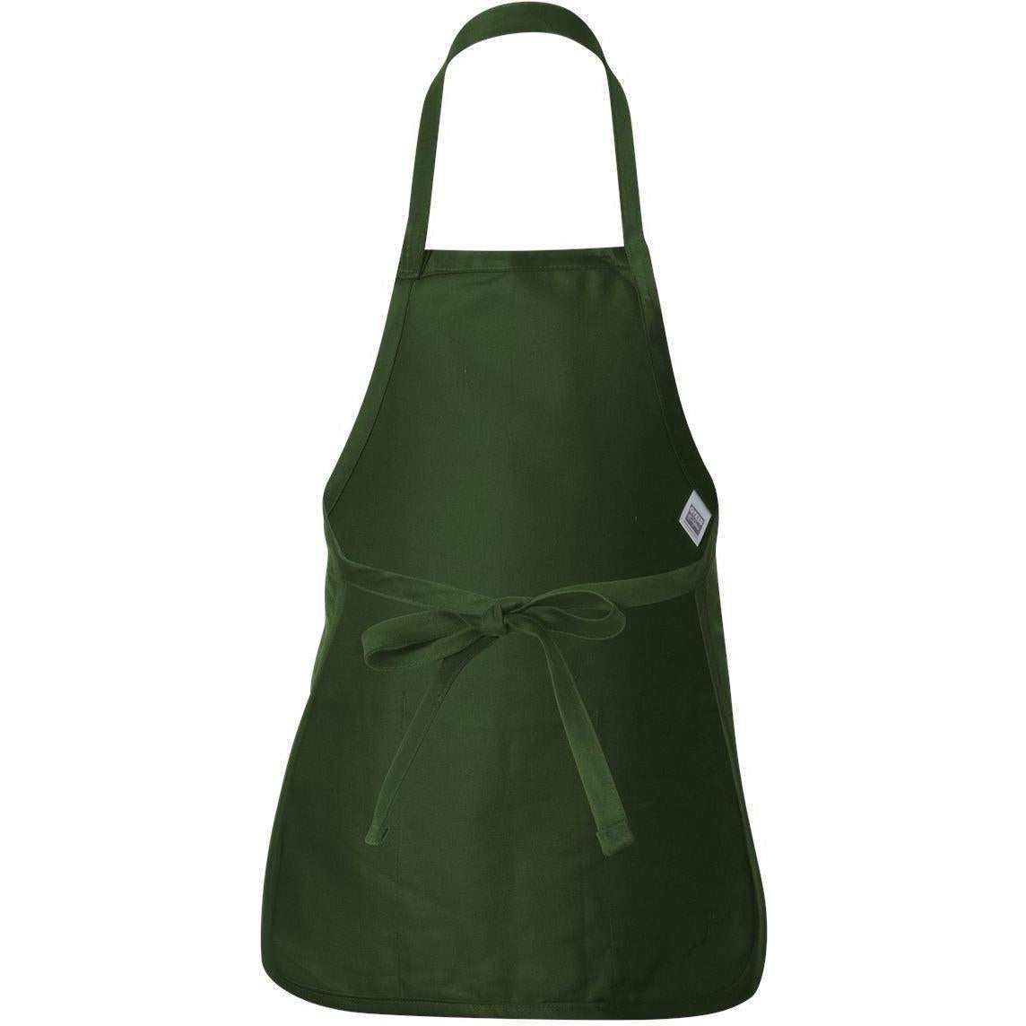 no-logo Q-Tees Full-Length Apron with Pouch Pocket-Accessories-Q-Tees-Thread Logic