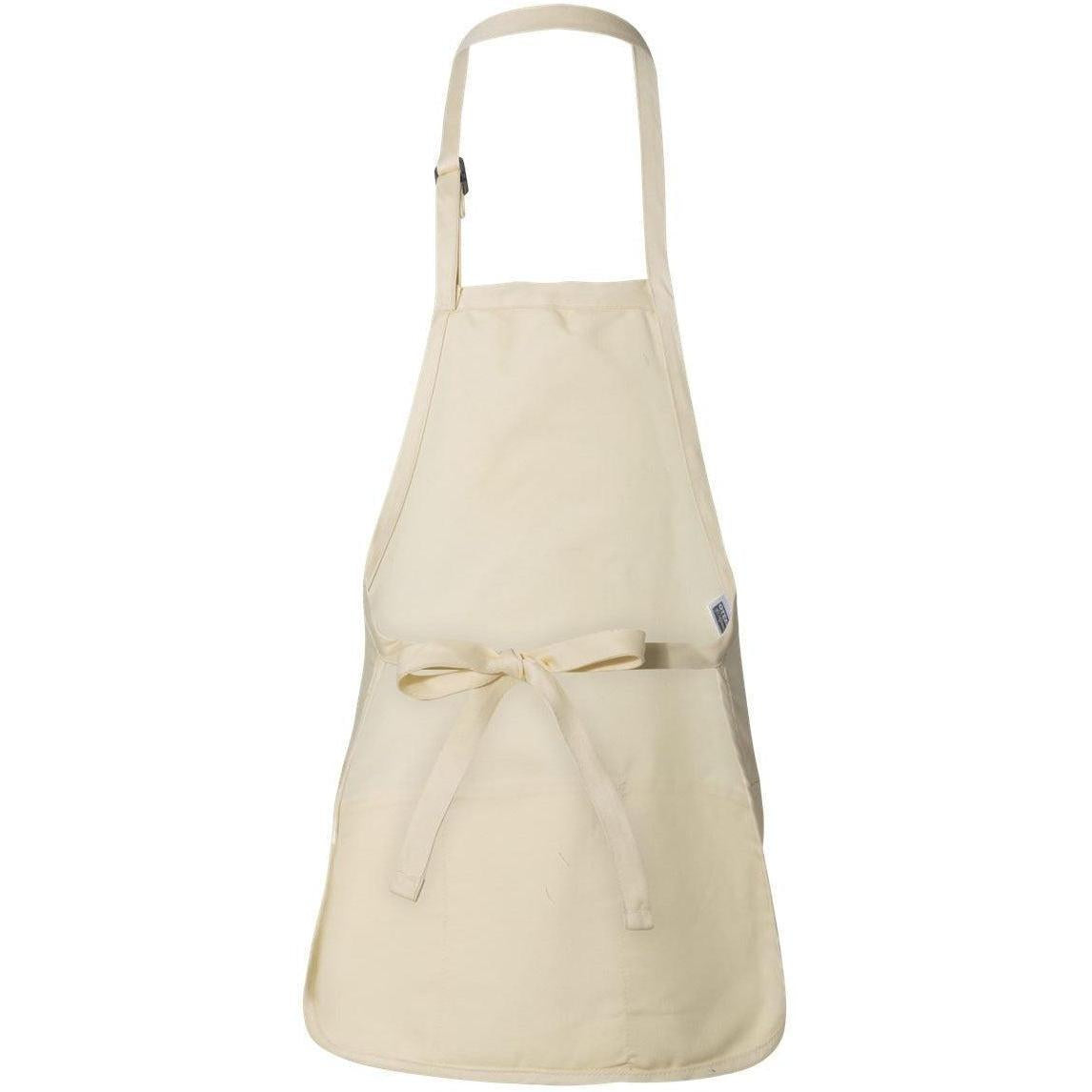 no-logo Q-Tees Full-Length Apron with Pouch Pocket-Accessories-Q-Tees-Thread Logic