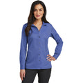 no-logo CLOSEOUT - Red House Ladies Nailhead Non-Iron Shirt-Red House-Mediterranean Blue-L-Thread Logic