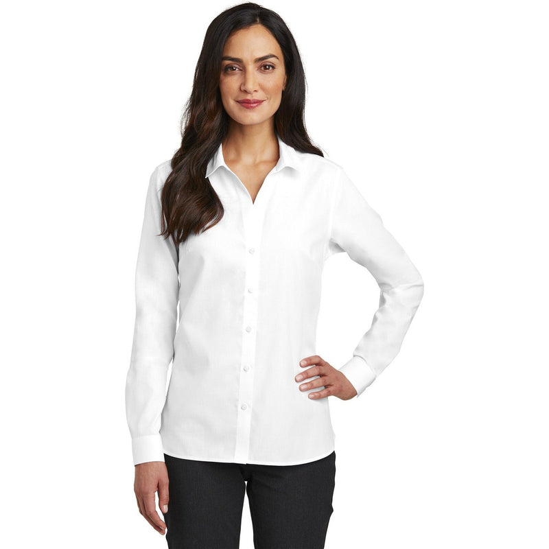 no-logo CLOSEOUT - Red House Ladies Nailhead Non-Iron Shirt-Red House-White-S-Thread Logic