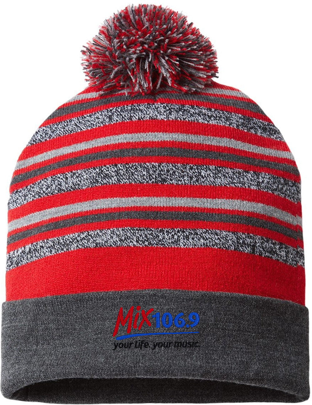 no-logo Cap America USA-Made Striped Beanie-Beanie-Cap America-Thread Logic