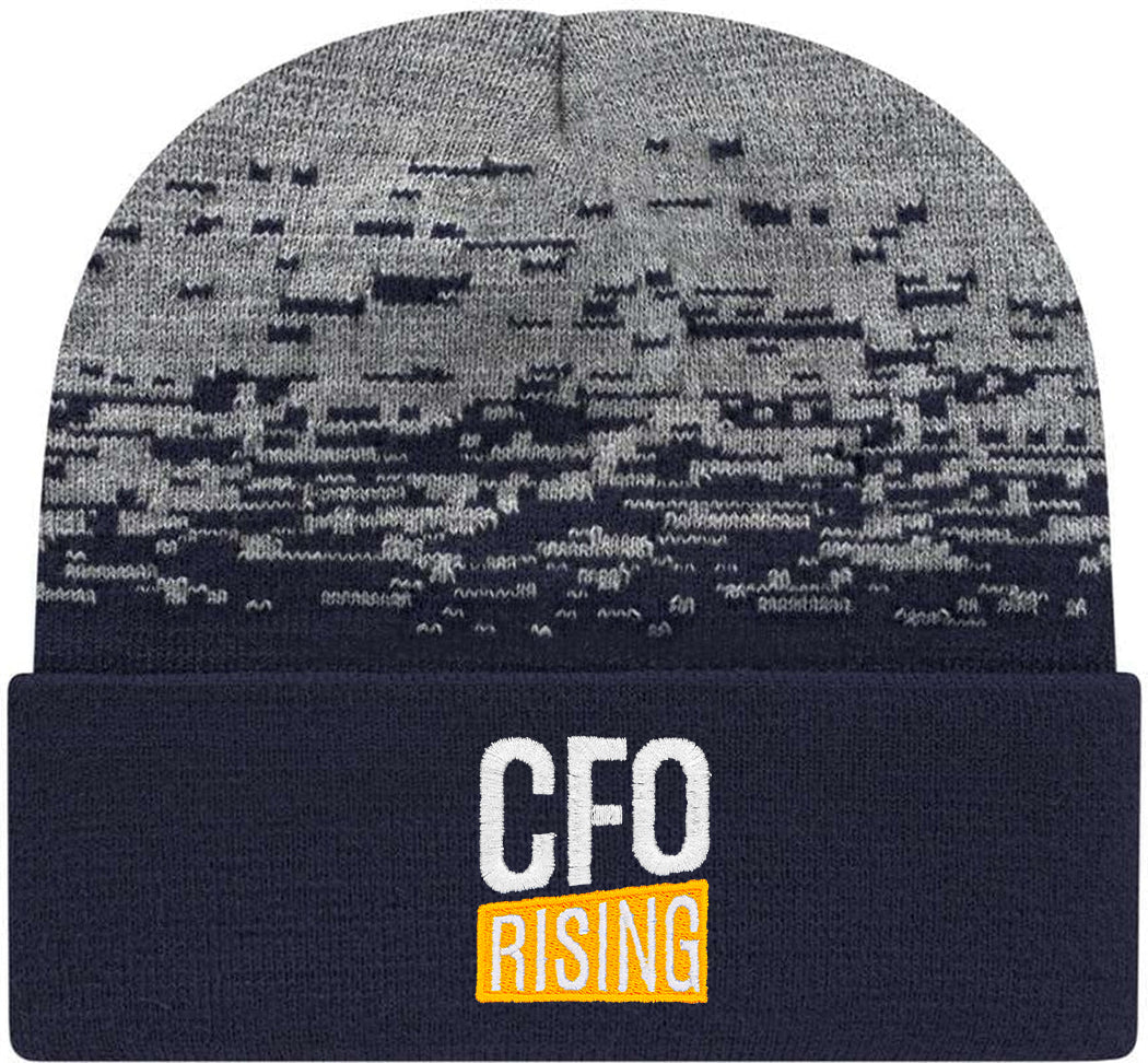 no-logo CAP AMERICA Static Pattern Knit with Cuff -Beanie-Cap America-Thread Logic
