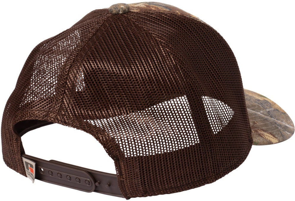 no-logo Russell Outdoors Camo Snapback Trucker Cap-Russell Outdoors-Thread Logic