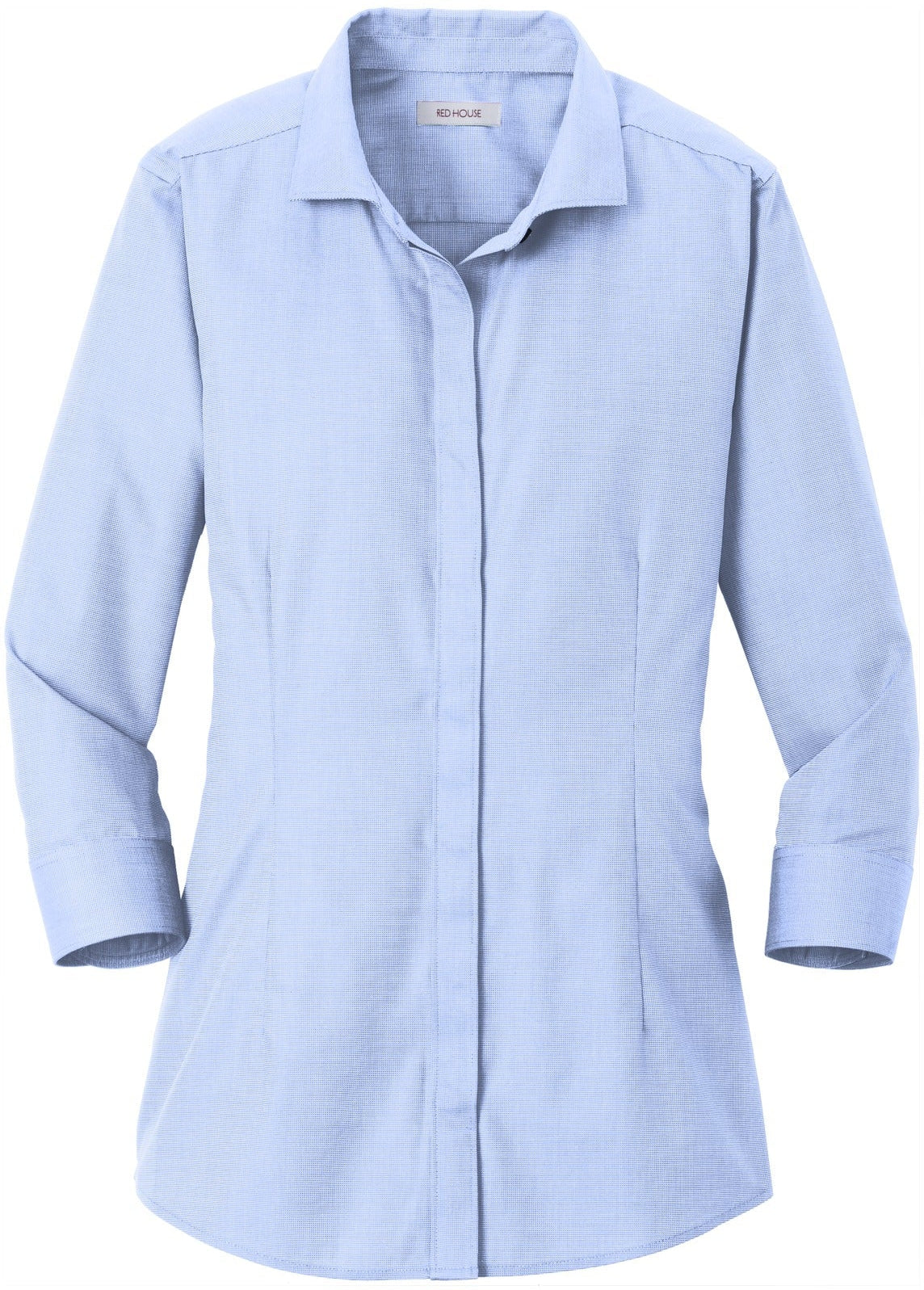 Red House Ladies 3/4-Sleeve Nailhead Non-Iron Shirt