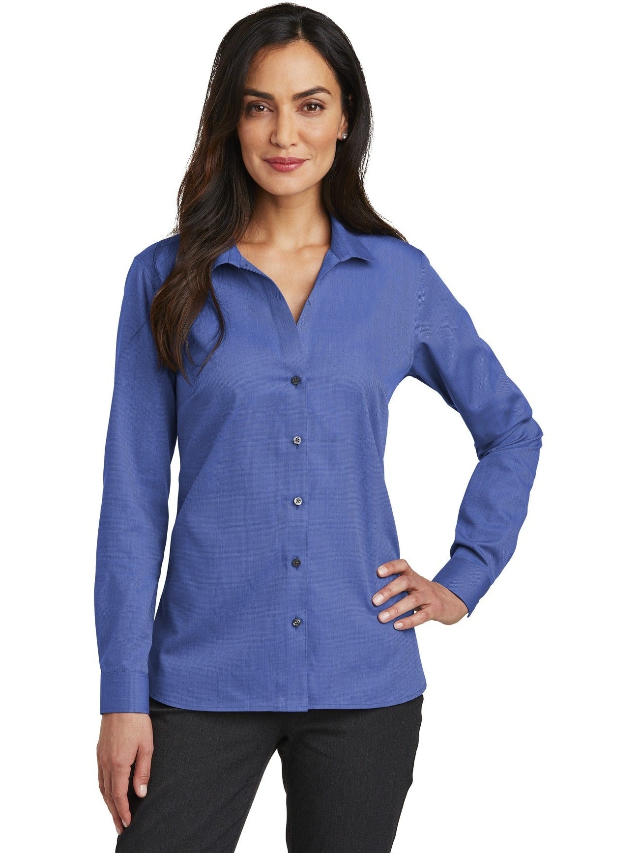 no-logo Red House Ladies Nailhead Non-Iron Shirt-Active-Red House-Thread Logic