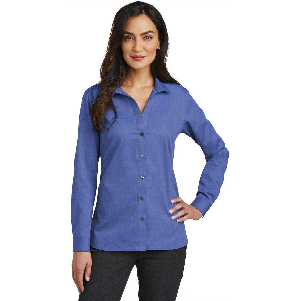 no-logo Red House Women's Nailhead Non-Iron Shirt-Dress Shirts-Red House-Thread Logic