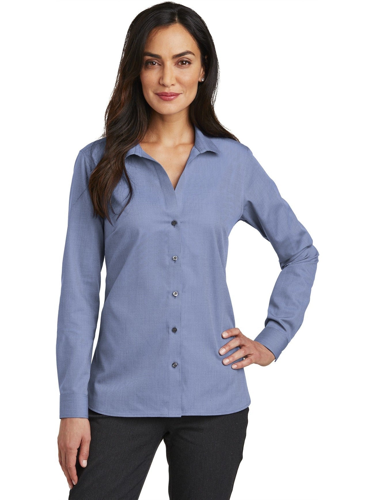 no-logo Red House Ladies Nailhead Non-Iron Shirt-Active-Red House-Thread Logic
