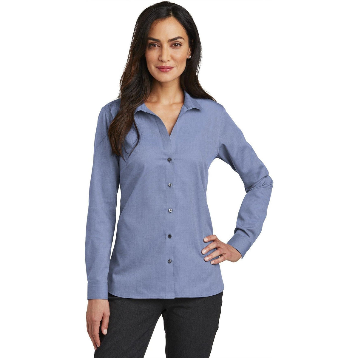 no-logo Red House Women's Nailhead Non-Iron Shirt-Dress Shirts-Red House-Thread Logic