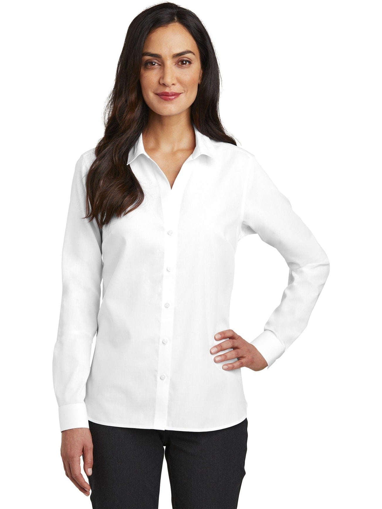 no-logo Red House Ladies Nailhead Non-Iron Shirt-Active-Red House-Thread Logic