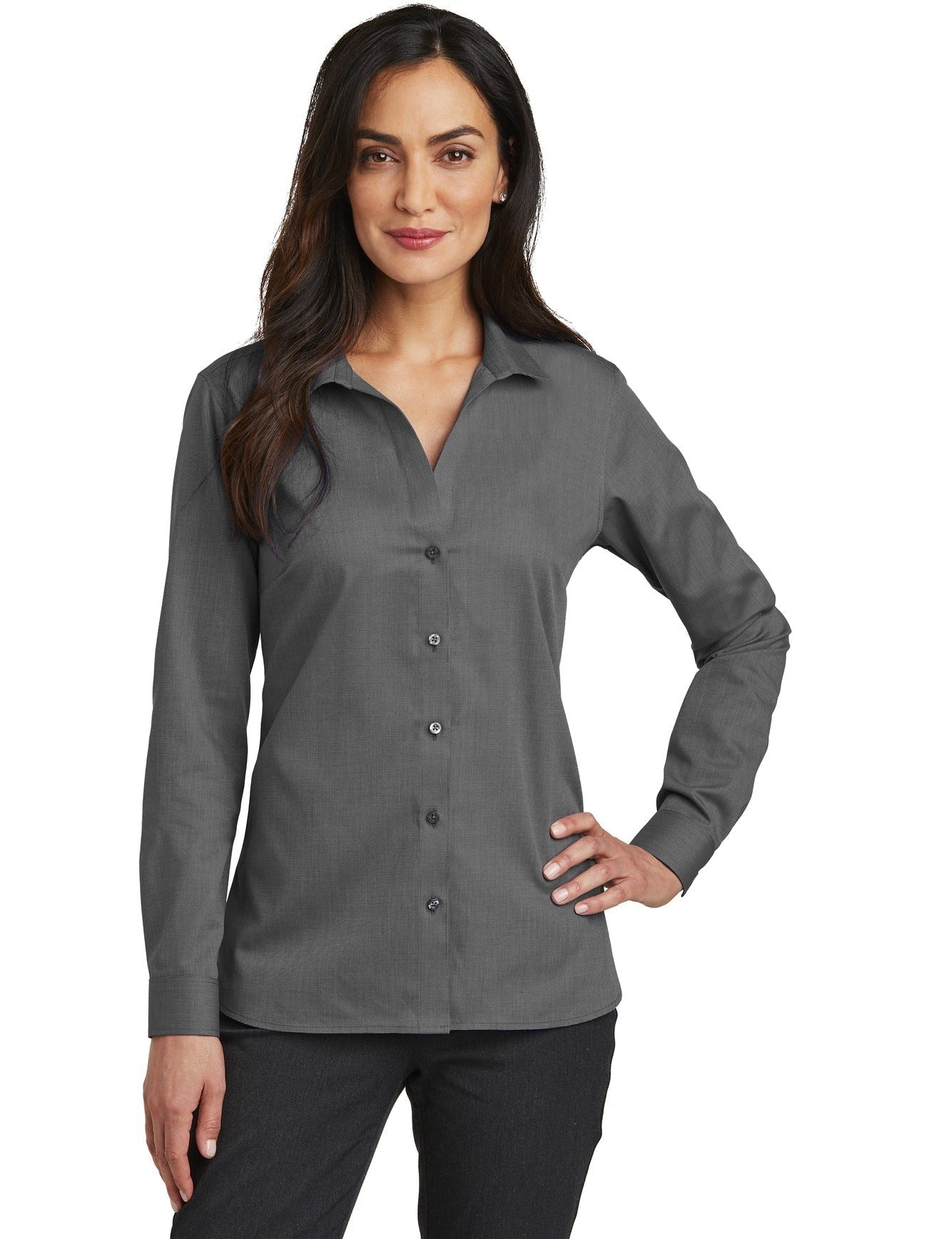 no-logo Red House Ladies Nailhead Non-Iron Shirt-Active-Red House-Thread Logic