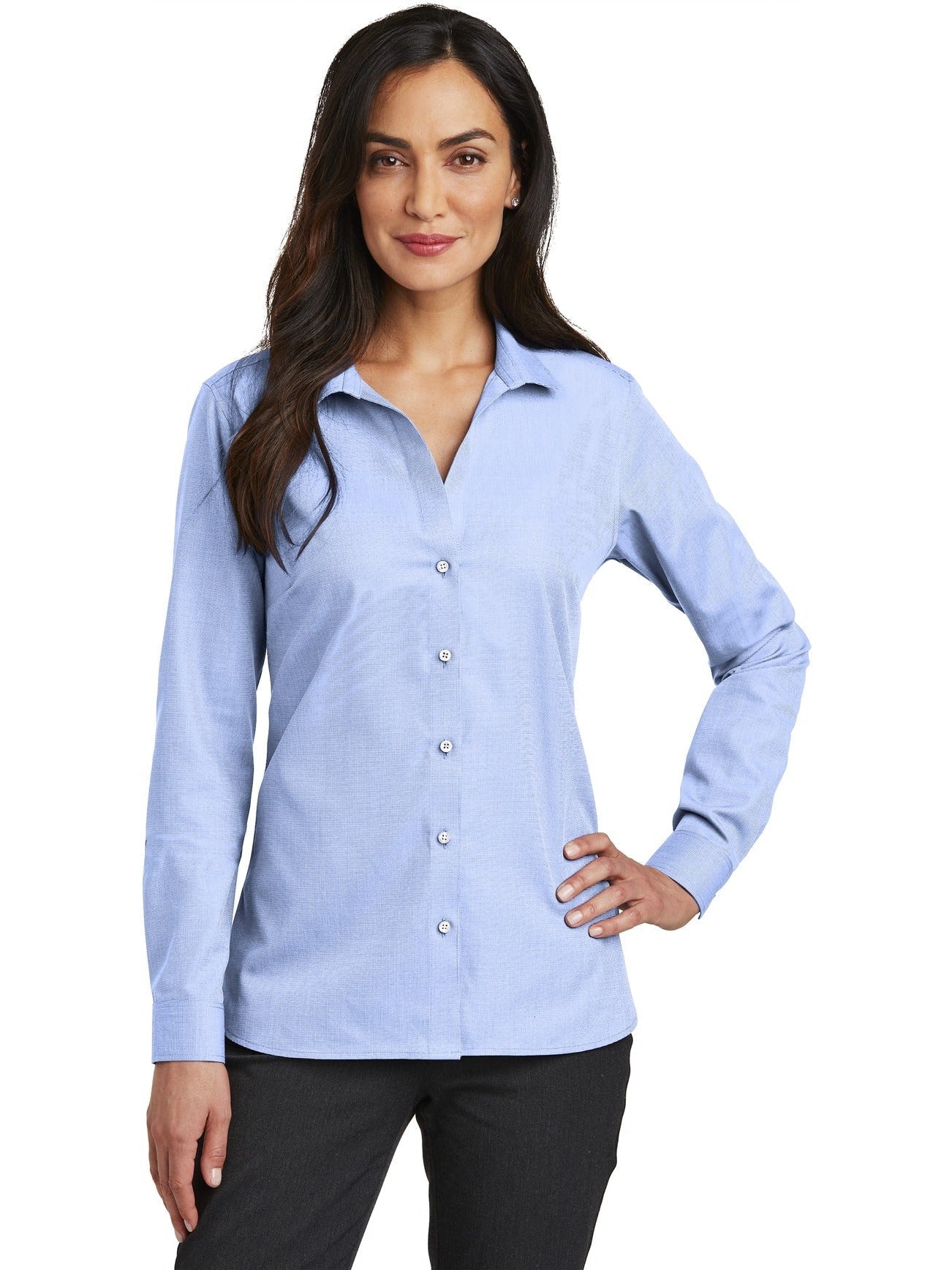 no-logo Red House Ladies Nailhead Non-Iron Shirt-Active-Red House-Thread Logic