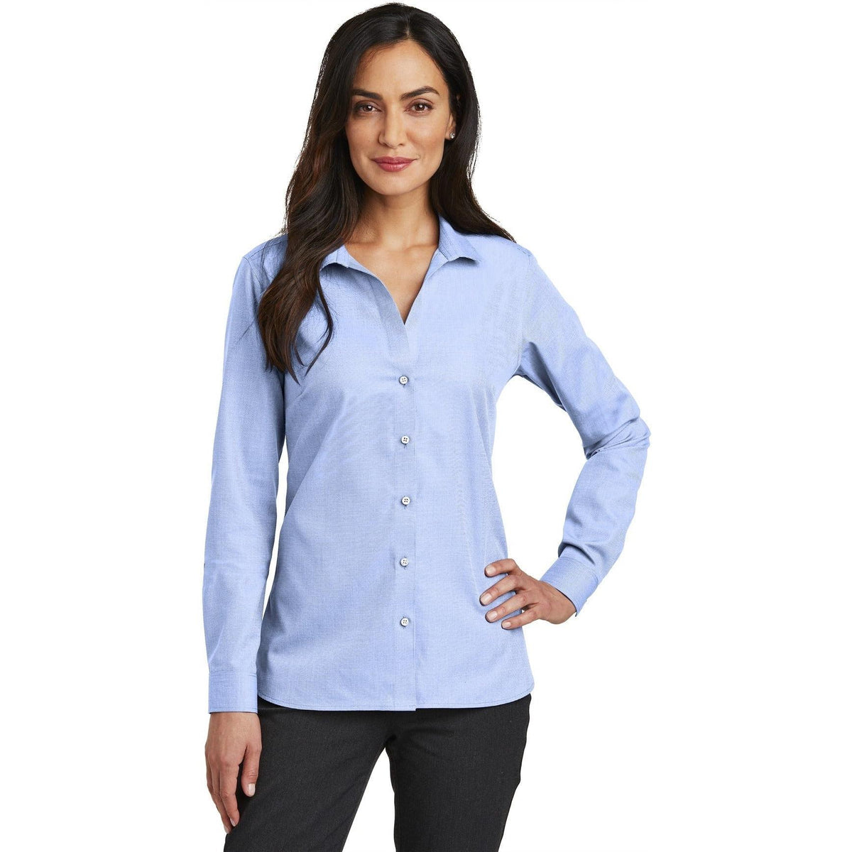 no-logo Red House Women's Nailhead Non-Iron Shirt-Dress Shirts-Red House-Thread Logic