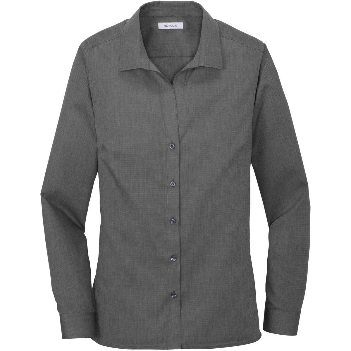 no-logo Red House Women's Nailhead Non-Iron Shirt-Dress Shirts-Red House-Black-XS-Thread Logic