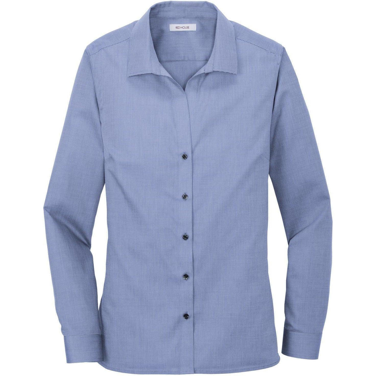 no-logo Red House Women's Nailhead Non-Iron Shirt-Dress Shirts-Red House-Navy-XS-Thread Logic