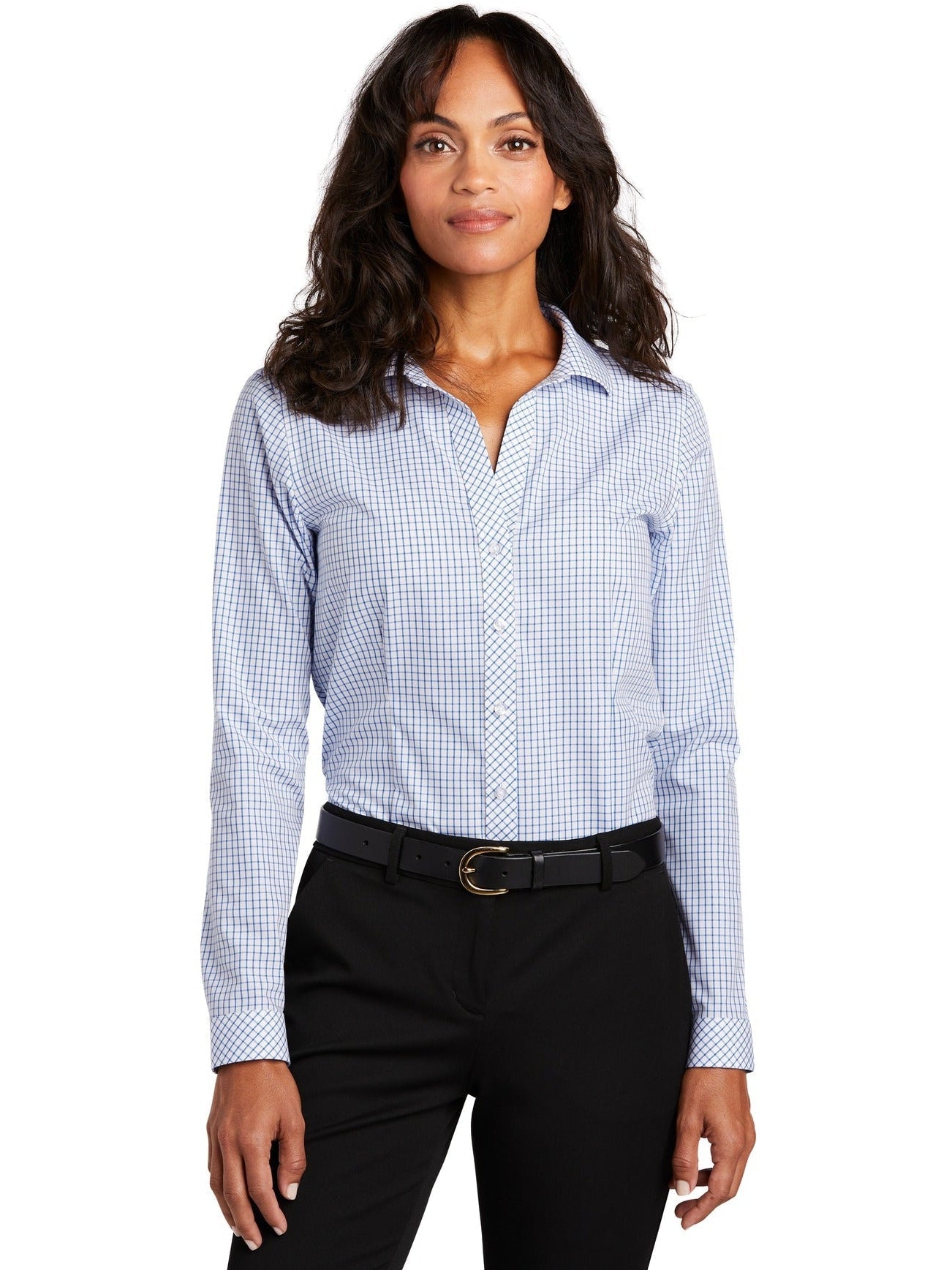 no-logo Red House Ladies Open Ground Check Non-Iron Shirt-Active-Red House-Thread Logic