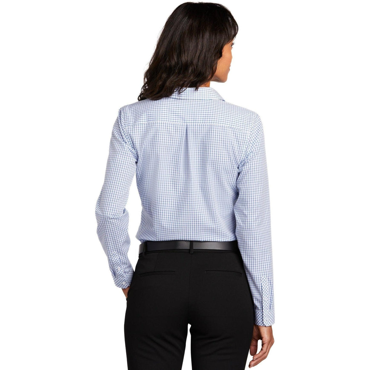 no-logo Red House Women's Open Ground Check Non-Iron Shirt-Dress Shirts-Red House-Thread Logic