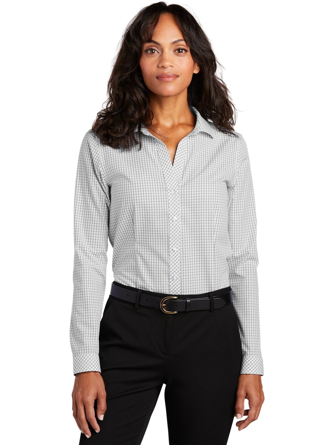 no-logo Red House Ladies Open Ground Check Non-Iron Shirt-Active-Red House-Thread Logic