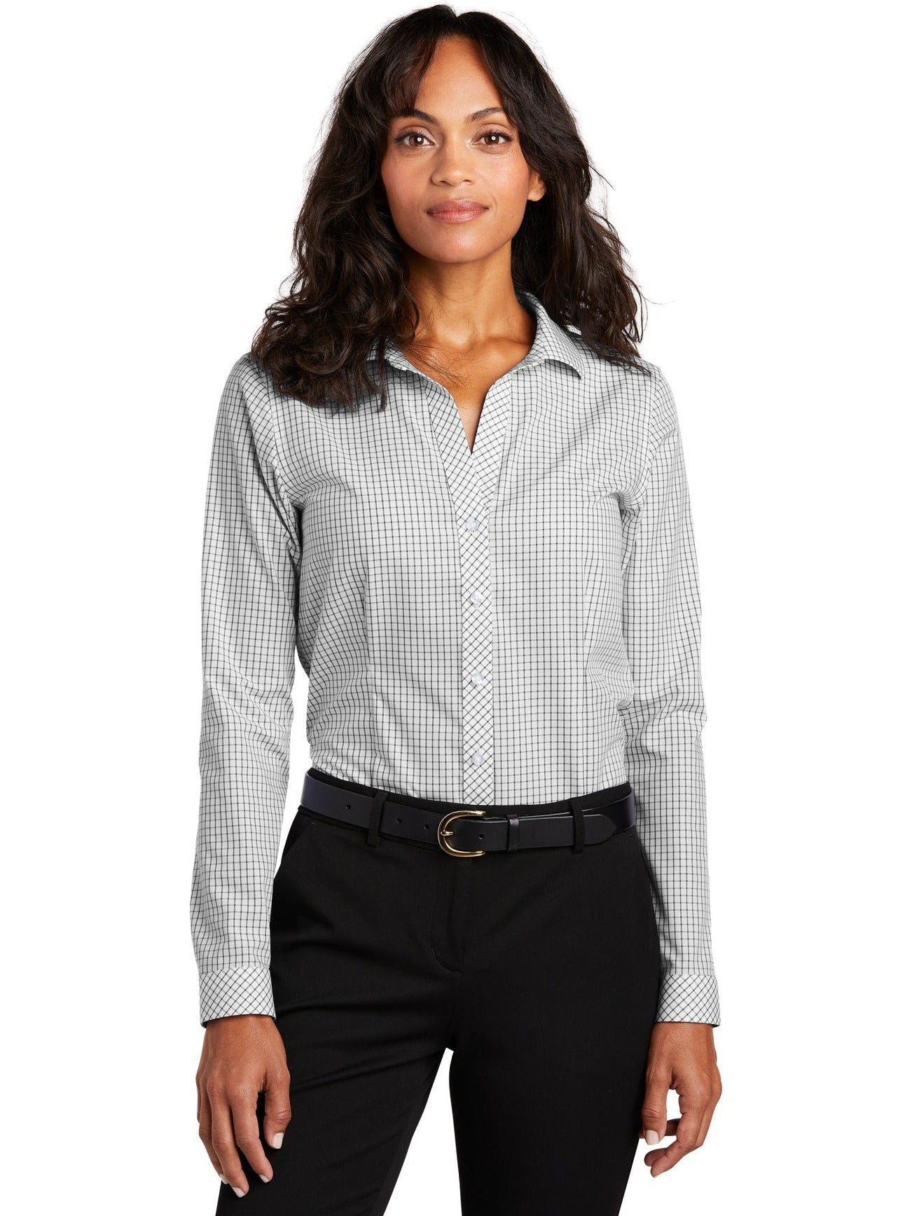 no-logo Red House Ladies Open Ground Check Non-Iron Shirt-Active-Red House-Thread Logic