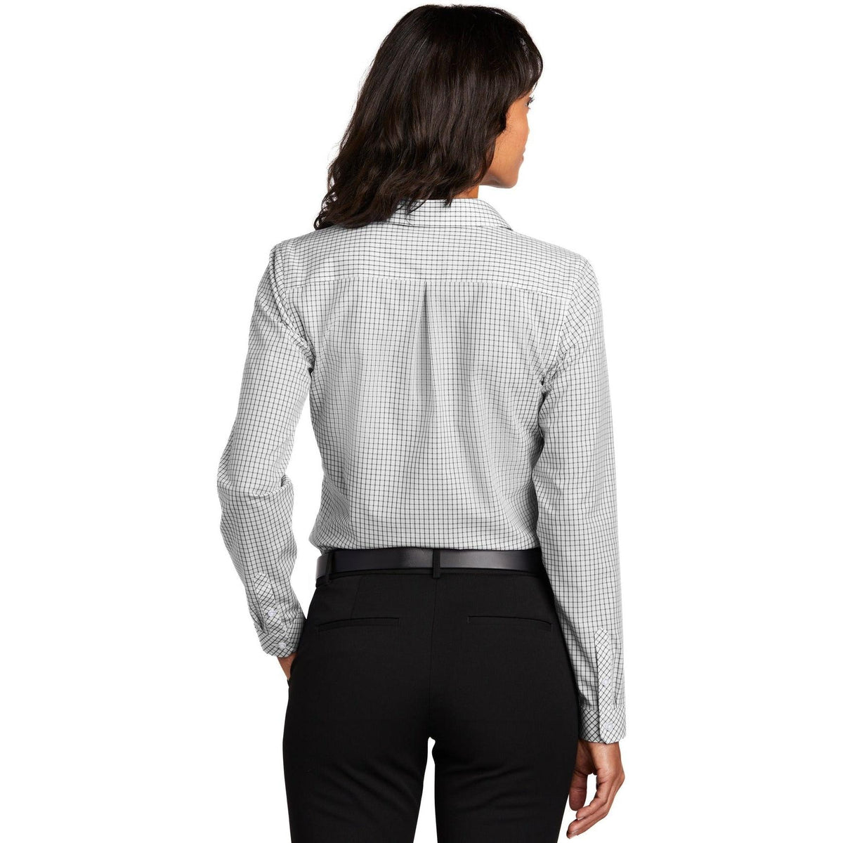 no-logo Red House Women's Open Ground Check Non-Iron Shirt-Dress Shirts-Red House-Thread Logic