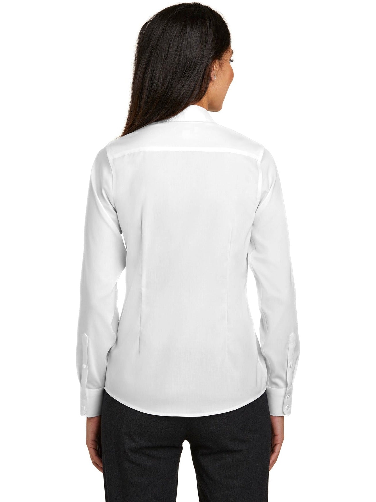 no-logo Red House Ladies Pinpoint Oxford Non-Iron Shirt-Active-Red House-Thread Logic